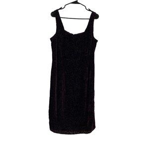 Julian Wilder By Ann Hobbs Womens Purple Zebra Print Sleeveless Tank Dress Sz 12